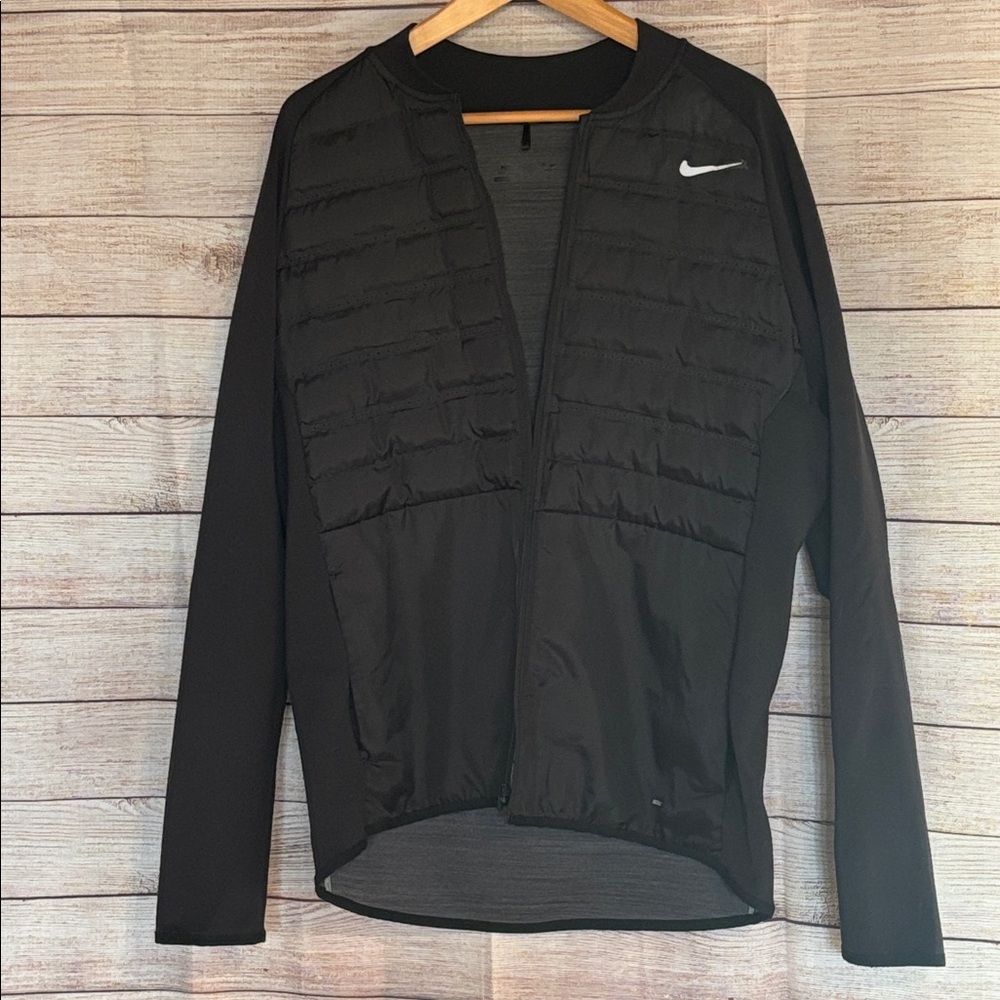Nike Jacket Mens Large Black Aeroloft Golf Puffer